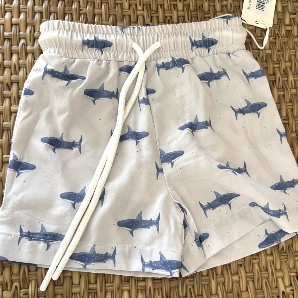Shark Print Swim Shorts‎